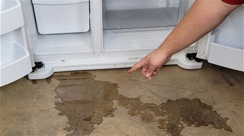 frigidaire refrigerator water leaking underneath|Refrigerators